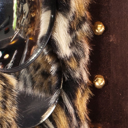 close-up of faux fur